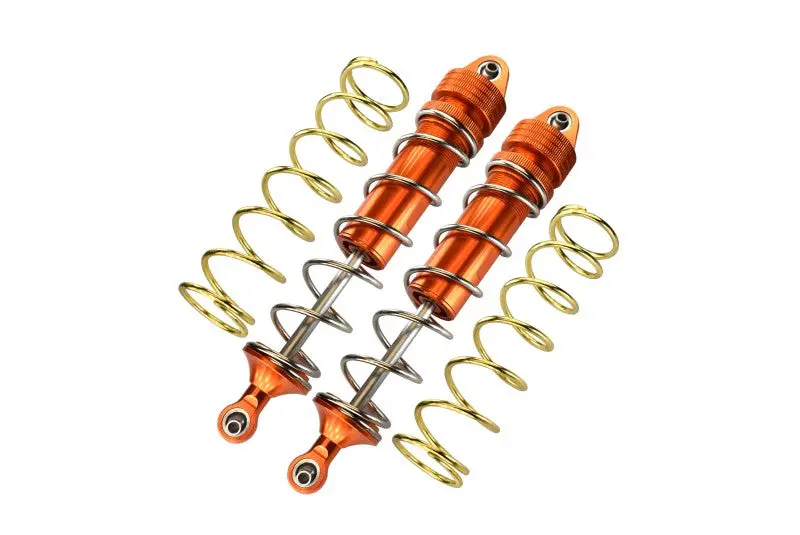 Aluminum Rear Thickened Spring Dampers 187Mm For Arrma 1:5 Kraton 8S Blx / Outcast 8S Blx / Kraton Exb Roller - 2Pc Set Orange 1