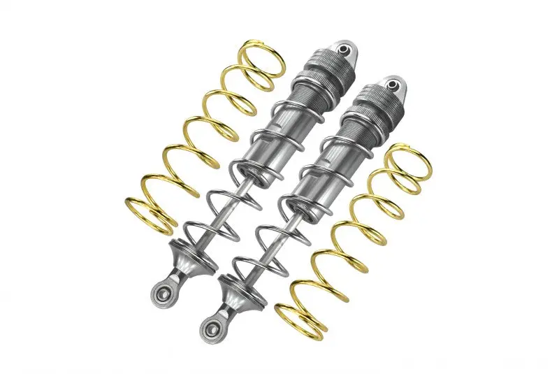Aluminum Rear Thickened Spring Dampers 187Mm For Arrma 1:5 Kraton 8S Blx / Outcast 8S Blx / Kraton Exb Roller - 2Pc Set Silver 1