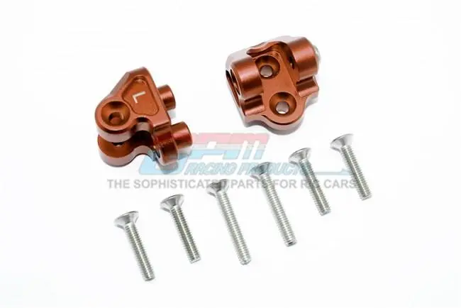 Aluminum Rear Upper Axle Mount Set For Rear Suspension Links For Losi 1:6 4Wd Super Baja Rey Los05013 / Super Baja Rey 2.0 Los05021 Upgrades - Brown 1