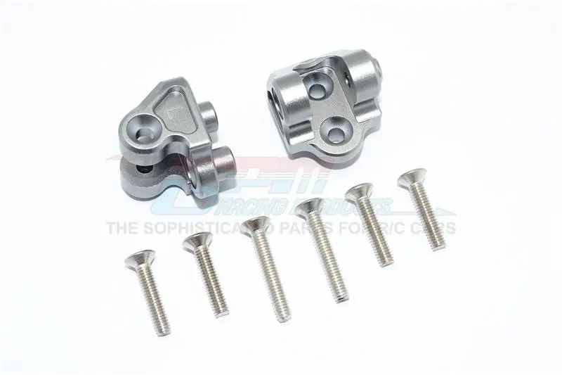 Aluminum Rear Upper Axle Mount Set For Rear Suspension Links For Losi 1:6 4Wd Super Baja Rey Los05013 / Super Baja Rey 2.0 Los05021 Upgrades - Gray Silver 1