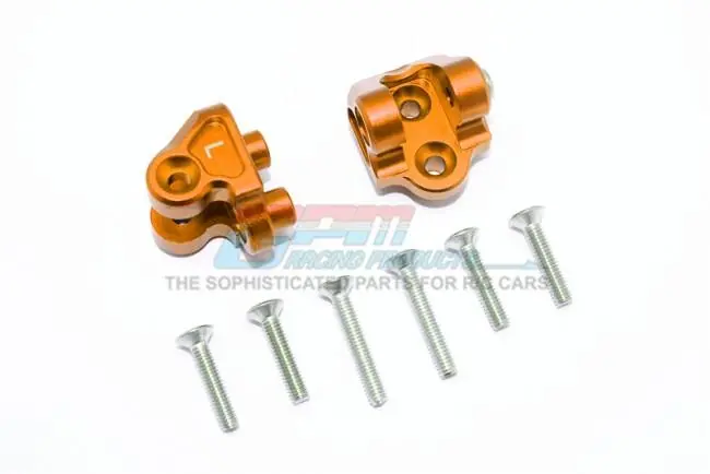 Aluminum Rear Upper Axle Mount Set For Rear Suspension Links For Losi 1:6 4Wd Super Baja Rey Los05013 / Super Baja Rey 2.0 Los05021 Upgrades - Orange 1