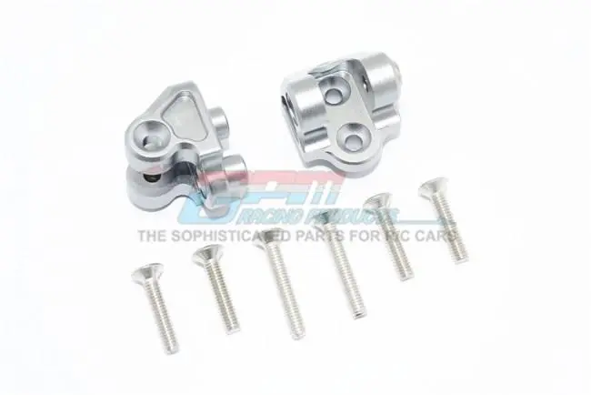 Aluminum Rear Upper Axle Mount Set For Rear Suspension Links For Losi 1:6 4Wd Super Baja Rey Los05013 / Super Baja Rey 2.0 Los05021 Upgrades - Silver 1