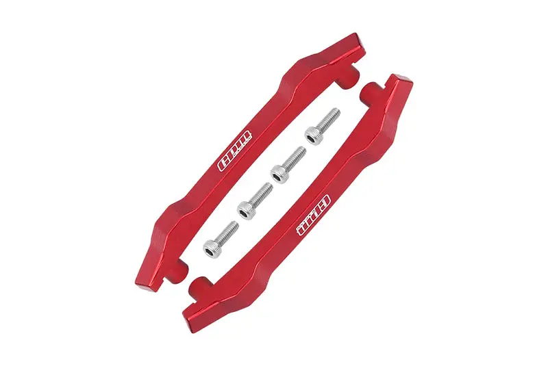Aluminum Roof Skid Plate For Traxxas Hoss 4X4 Vxl (90076-4) - 6Pc Set Red 1