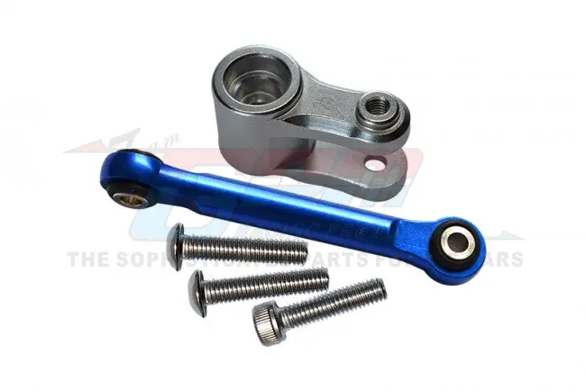 Aluminum Servo Horn 25T With Tie Rod For Traxxas 1:10 4Wd Maxx 89076-4 / 4Wd Maxx With Widemaxx 89086-4 / 1:8 4Wd Maxx Slash 6S 102076-4 Upgrades - Silver 1