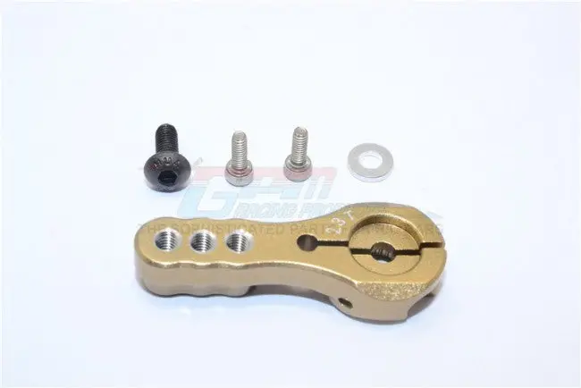 Aluminum Servo Horn For 23T Spline Output Shaft 3 Holes Design For Airtronics/Ko/Jr - 1Pc Titanium 1