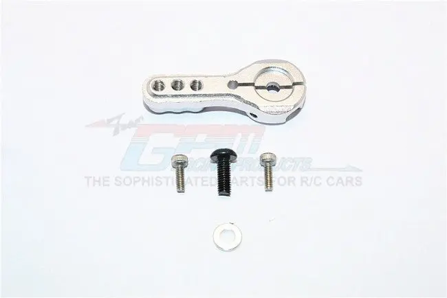 Aluminum Servo Horn For 24T Spline Output Shaft 3 Holes Design For Airtronics/Ko/Jr - 1Pc Silver 1