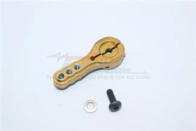 Aluminum Servo Horn For 25T Spline Output Shaft 3 Holes Design For Airtronics/Ko/Jr - 1Pc Titanium 1