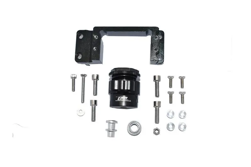 Aluminum Servo Mount +25T Servo Horn With Built-In Spring For Arrma 1:5 Kraton 8S Blx / Outcast 8S Blx / Kraton Exb Roller - 20Pc Set Black 1