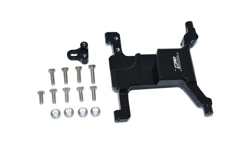 Aluminum Servo Mount For Axial 1:10 Scx10 Iii Jeep Wrangler Axi03007 / Jeep Gladiator Axi03006 - 15Pc Set Black 1