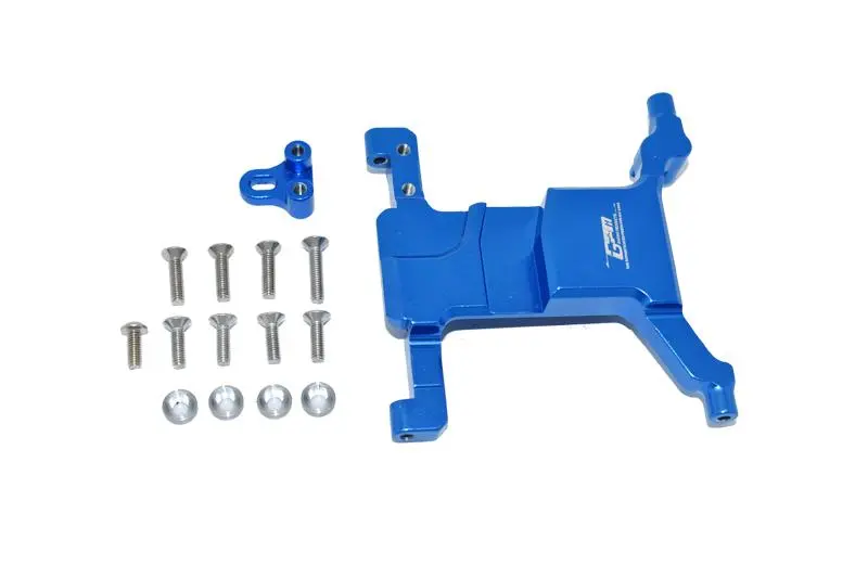 Aluminum Servo Mount For Axial 1:10 Scx10 Iii Jeep Wrangler Axi03007 / Jeep Gladiator Axi03006 - 15Pc Set Blue 1