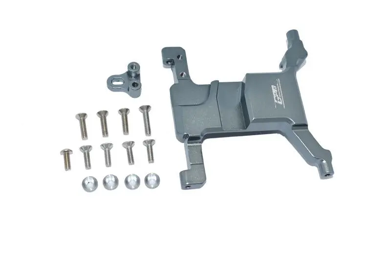 Aluminum Servo Mount For Axial 1:10 Scx10 Iii Jeep Wrangler Axi03007 / Jeep Gladiator Axi03006 - 15Pc Set Gray Silver 1