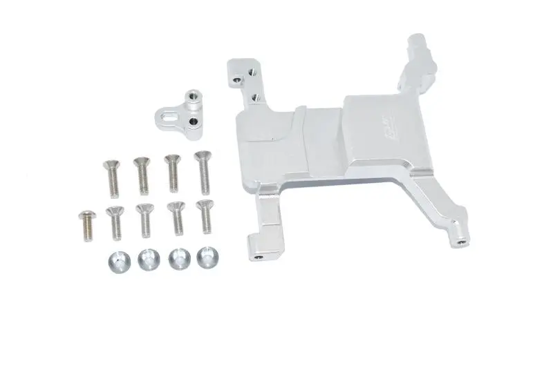 Aluminum Servo Mount For Axial 1:10 Scx10 Iii Jeep Wrangler Axi03007 / Jeep Gladiator Axi03006 - 15Pc Set Silver 1