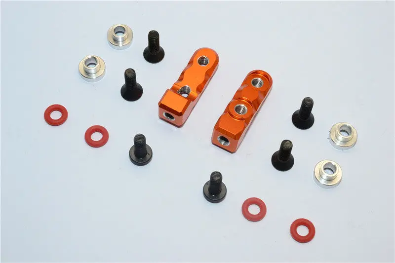 Aluminum Servo Mount (M3 Thread,  Length 8.5Mm) - 2Pcs Set Orange 1