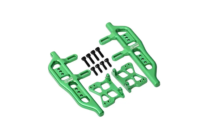 Aluminum Side Steps For Axial 1:24 Scx24 Deadbolt Axi90081 / Jeep Wrangler Axi00002 - 12Pc Set Green 1