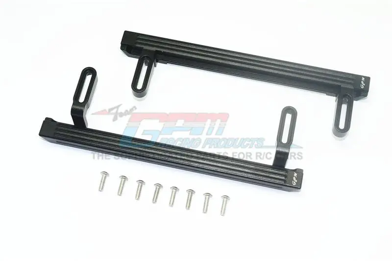 Aluminum Side Steps For Traxxas Trx-4 Mercedes-Benz G500 (82096-4) / Trx-6 Mercedes-Benz G63 (88096-4) - 1Pr Set Black 1
