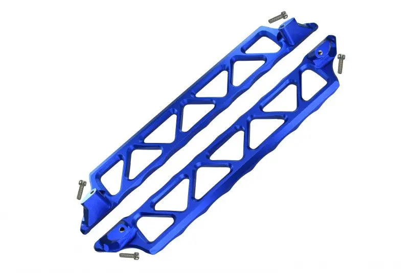 Aluminum Side Trail For Traxxas 1:5 X Maxx 6S / X Maxx 8S / Xrt 8S Monster Truck Upgrades - 2Pc Set Blue 1