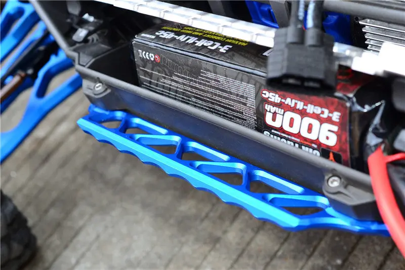 Aluminum Side Trail For Traxxas 1:5 X Maxx 6S / X Maxx 8S / Xrt 8S Monster Truck Upgrades - 2Pc Set Orange 2