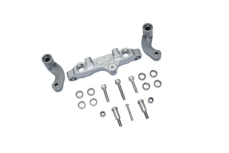 Aluminum Steering Arms For Arrma 1:5 Kraton 8S Blx / Outcast 8S Blx / Kraton Exb Roller - 18Pc Set Gray Silver 1