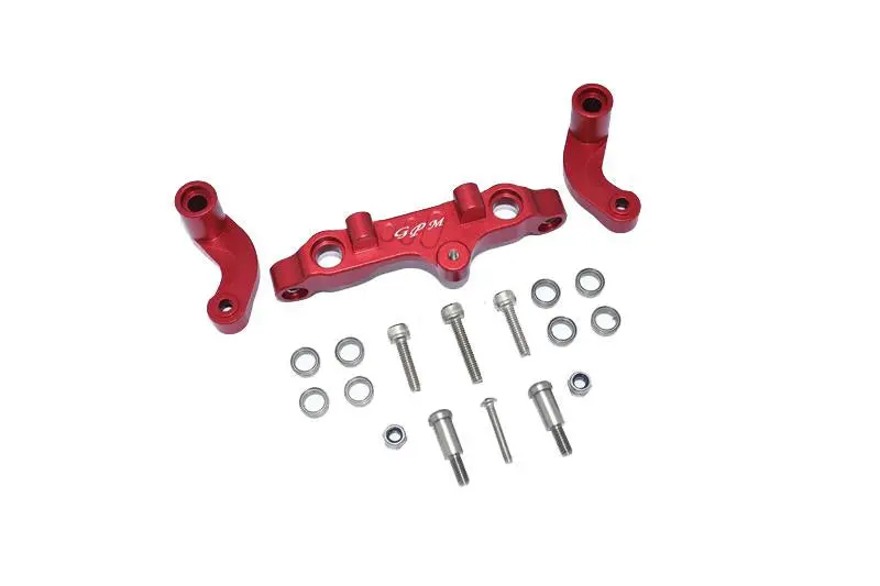 Aluminum Steering Arms For Arrma 1:5 Kraton 8S Blx / Outcast 8S Blx / Kraton Exb Roller - 18Pc Set Red 1