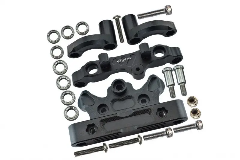 Aluminum Steering Assembly For Arrma 1:5 Kraton 8S Blx / Outcast 8S Blx / Kraton Exb Roller - 22Pc Set Black 1