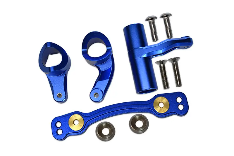 Aluminum Steering Assembly For Arrma 1:8 Kraton / Outcast / Typhon / Talion / Kraton V5 / Notorious V5 / 1:7  Fireteam / 1:10 Senton - 1 Set Blue 1