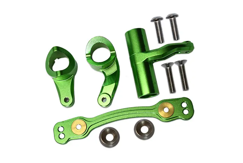 Aluminum Steering Assembly For Arrma 1:8 Kraton / Outcast / Typhon / Talion / Kraton V5 / Notorious V5 / 1:7  Fireteam / 1:10 Senton - 1 Set Green 1