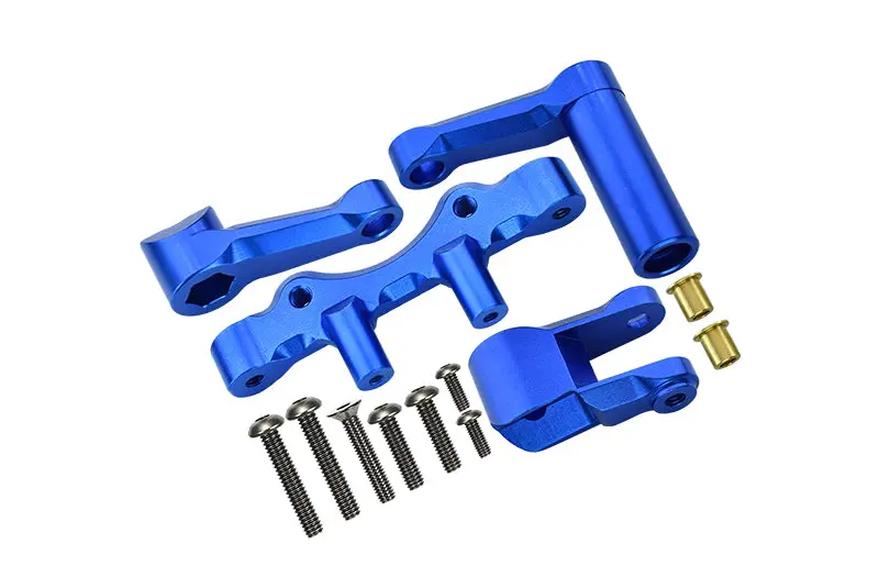Aluminum Steering Assembly For Losi 1:6 4Wd Super Baja Rey Los05013 / Super Baja Rey 2.0 Los05021 Upgrades - Blue 1