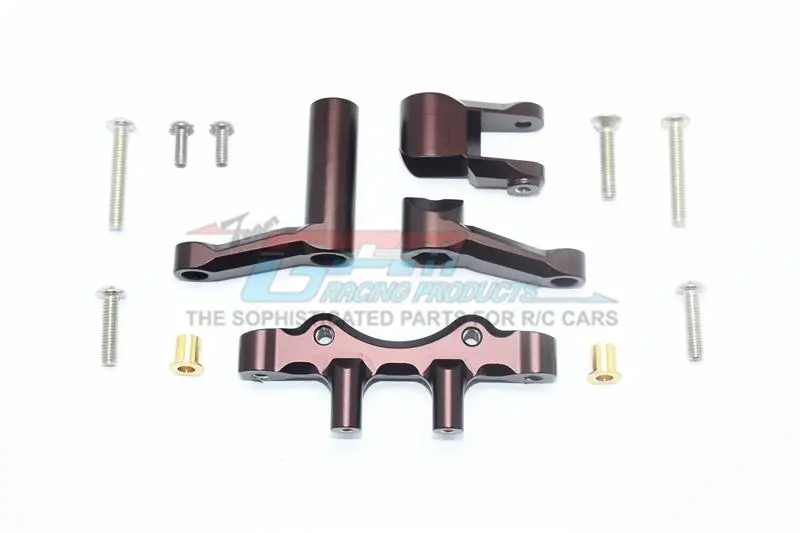 Aluminum Steering Assembly For Losi 1:6 4Wd Super Baja Rey Los05013 / Super Baja Rey 2.0 Los05021 Upgrades - Brown 1