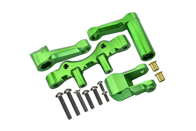 Aluminum Steering Assembly For Losi 1:6 4Wd Super Baja Rey Los05013 / Super Baja Rey 2.0 Los05021 Upgrades - Green 1