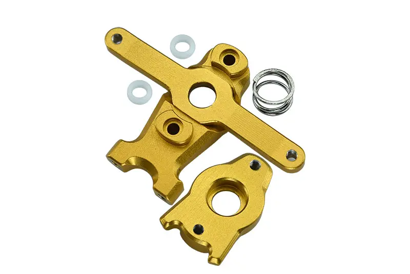 Aluminum Steering Assembly For Traxxas 1/16 Mini E-Revo, Mini Slash, Mini Rally, Mini Summit - 1 Set Gold 1