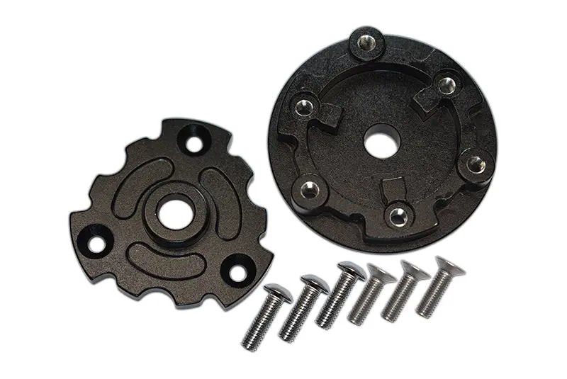 Aluminum Trasmission Cush Drive Housing For Traxxas 1:10 E-Revo 2.0 Vxl Brushless 86086-4 / 1:5 X Maxx 8S Monster Truck 77086-4 - 1 Set Black 1