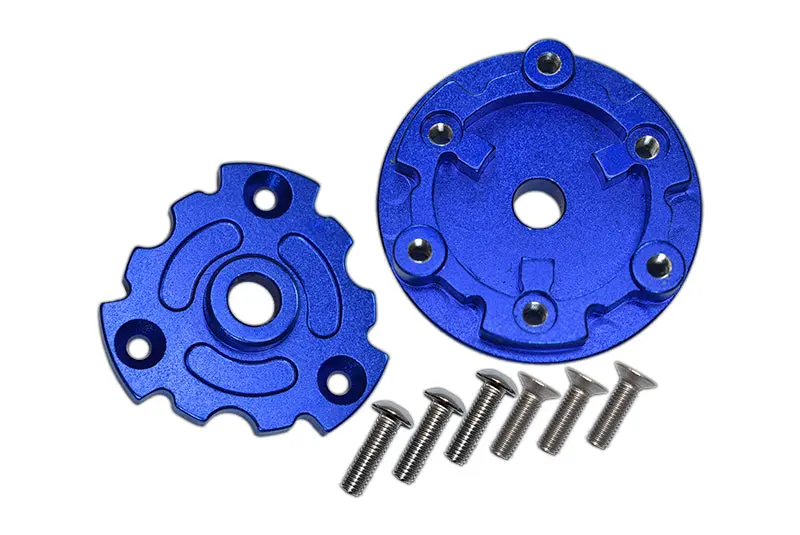 Aluminum Trasmission Cush Drive Housing For Traxxas 1:10 E-Revo 2.0 Vxl Brushless 86086-4 / 1:5 X Maxx 8S Monster Truck 77086-4 - 1 Set Blue 1