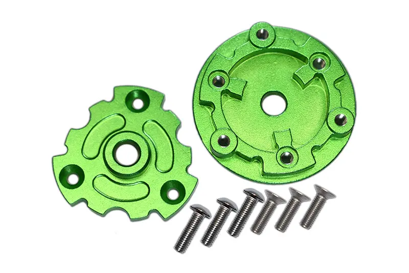 Aluminum Trasmission Cush Drive Housing For Traxxas 1:10 E-Revo 2.0 Vxl Brushless 86086-4 / 1:5 X Maxx 8S Monster Truck 77086-4 - 1 Set Green 1