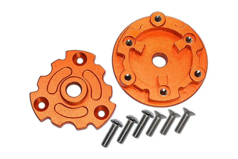 Aluminum Trasmission Cush Drive Housing For Traxxas 1:10 E-Revo 2.0 Vxl Brushless 86086-4 / 1:5 X Maxx 8S Monster Truck 77086-4 - 1 Set Orange 1