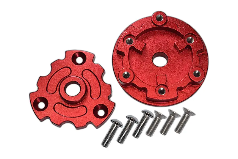 Aluminum Trasmission Cush Drive Housing For Traxxas 1:10 E-Revo 2.0 Vxl Brushless 86086-4 / 1:5 X Maxx 8S Monster Truck 77086-4 - 1 Set Red 1