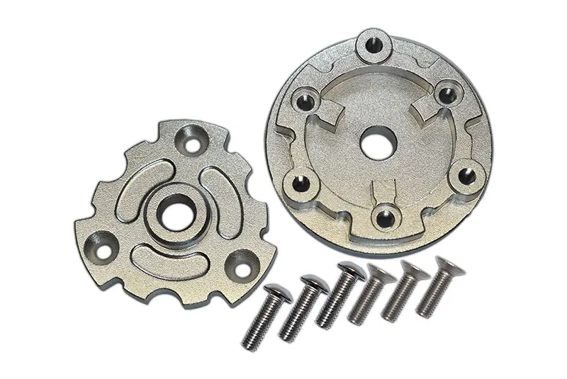 Aluminum Trasmission Cush Drive Housing For Traxxas 1:10 E-Revo 2.0 Vxl Brushless 86086-4 / 1:5 X Maxx 8S Monster Truck 77086-4 - 1 Set Silver 1