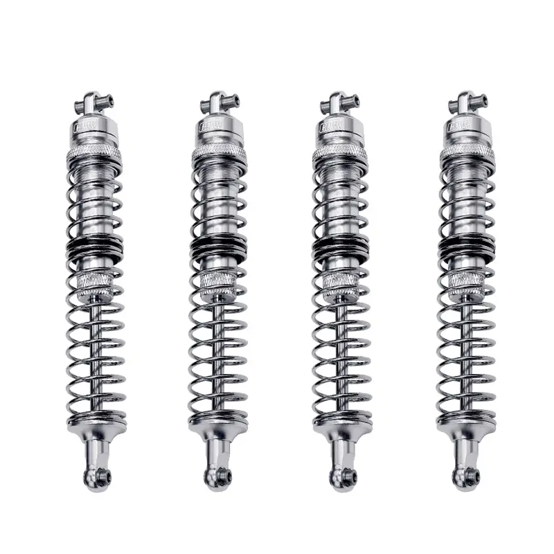 Aluminum Upgrade Combo Set B (F+R Spring Dampers 130Mm) For Losi 1:8 Lmt 4Wd Solid Axle Monster Truck Los04022 / Lmt Mega Truck Brushless Los04024 / Lmt Grave Digger / Son-Uva Digger Los04021 - Silver 1