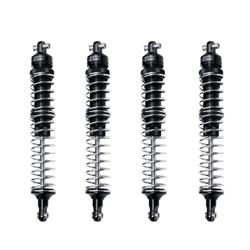 Aluminum Upgrade Combo Set B (Front+Rear Spring Dampers 130Mm) For Losi 1:8 Lmt 4Wd Solid Axle Monster Truck Los04022 / Mega Truck Brushless Los04024 / Lmt Grave Digger/ Sonuva Digger Los04021 - Black 1