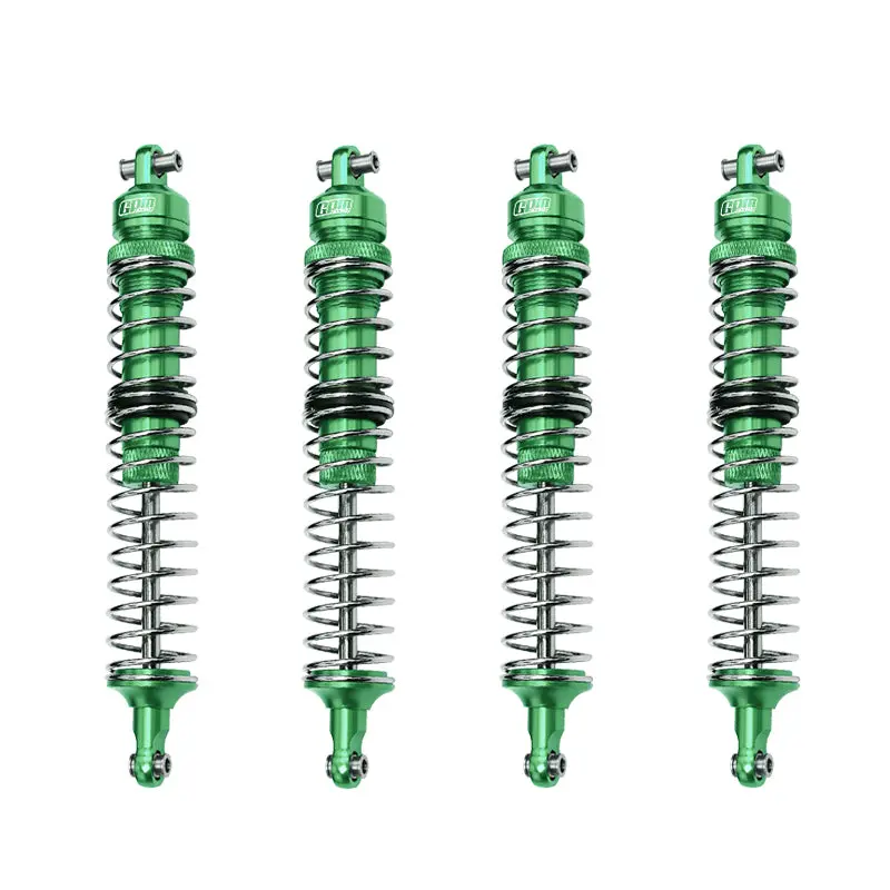 Aluminum Upgrade Combo Set B (Front+Rear Spring Dampers 130Mm) For Losi 1:8 Lmt 4Wd Solid Axle Monster Truck Los04022 / Mega Truck Brushless Los04024 / Lmt Grave Digger/ Sonuva Digger Los04021 - Green 1