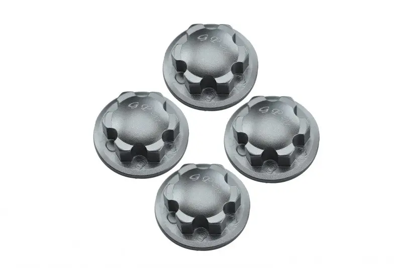 Aluminum Wheel Lock For 1:8 Arrma Kraton 6S / Outcast 6S / Notorious 6S / Typhon 6S / Talion 6S / Kraton 6S V5 / Notorious 6S V5 / 1:10 Senton 6S - 4Pc Set Silver 1