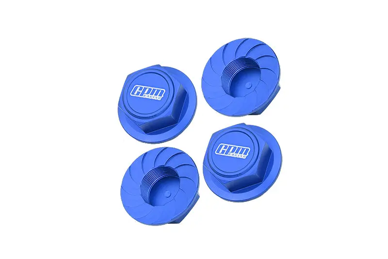 Aluminum Wheel Lock For Arrma 1:5 Kraton 8S Blx / Outcast 8S Blx / Kraton Exb Roller - 4Pc Set Blue 1