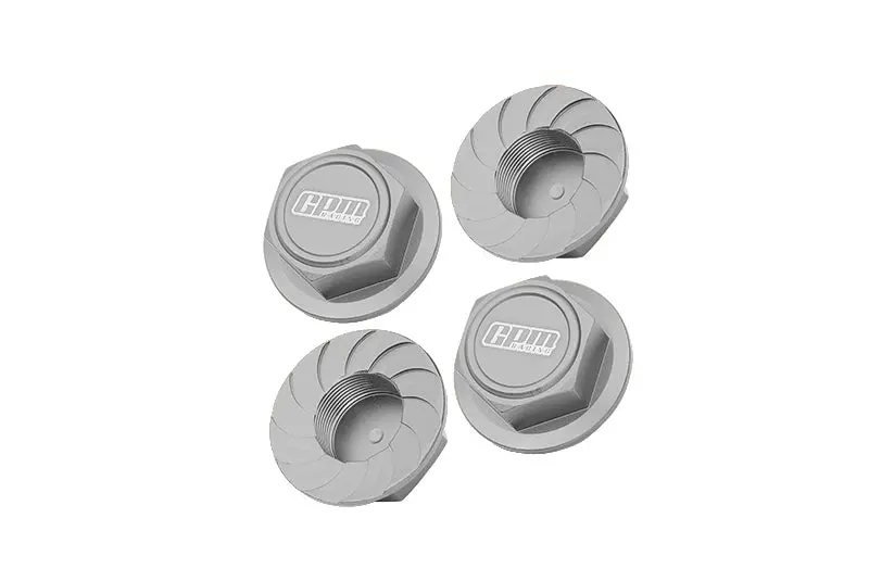 Aluminum Wheel Lock For Arrma 1:5 Kraton 8S Blx / Outcast 8S Blx / Kraton Exb Roller - 4Pc Set Gray Silver 1