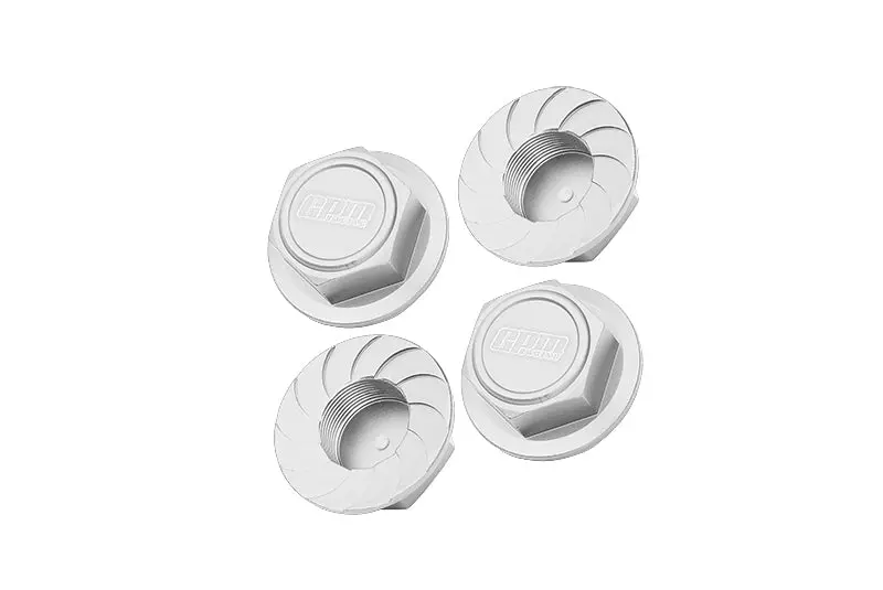 Aluminum Wheel Lock For Arrma 1:5 Kraton 8S Blx / Outcast 8S Blx / Kraton Exb Roller - 4Pc Set Silver 1