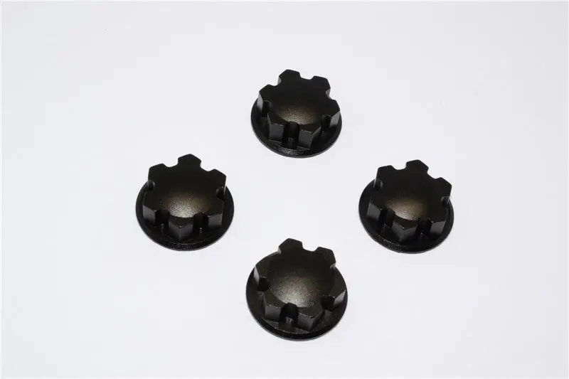 Aluminum Wheel Locker For Traxxas 1:5 X Maxx 6S / X Maxx 8S / Xrt 8S Monster Truck Upgrades - 4Pc Set Black 1