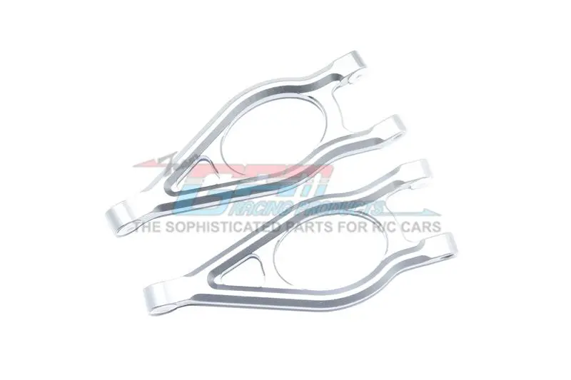 Arrma 1/10 Fazon Voltage 2Wd (Ar102675au) Aluminum Front Upper Suspension Arm - 1 Pair Set Gray Silver 1