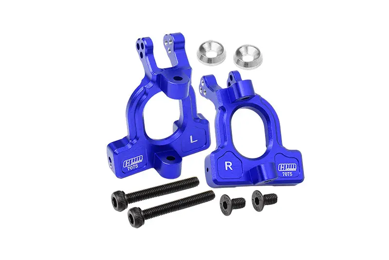 Arrma 1/10 Kraton 4S Blx Aluminum Front C Hubs - 2Pc Set Blue 1
