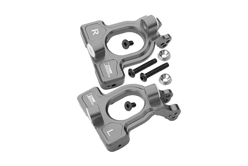 Arrma 1/10 Kraton 4S Blx Aluminum Front C Hubs - 2Pc Set Gray Silver 1