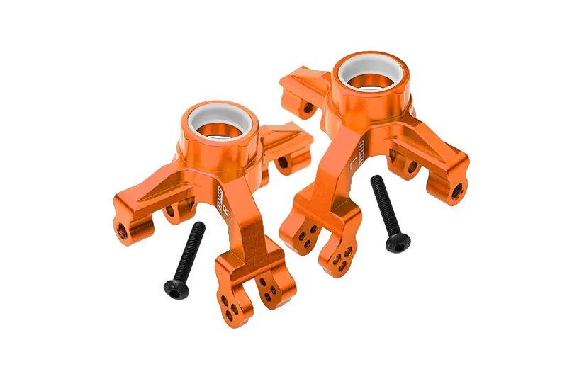 Arrma 1/10 Kraton 4S Blx Aluminum Front Knuckle Arms - 4Pc Set Orange 1