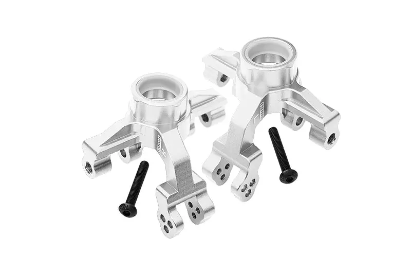 Arrma 1/10 Kraton 4S Blx Aluminum Front Knuckle Arms - 4Pc Set Silver 1