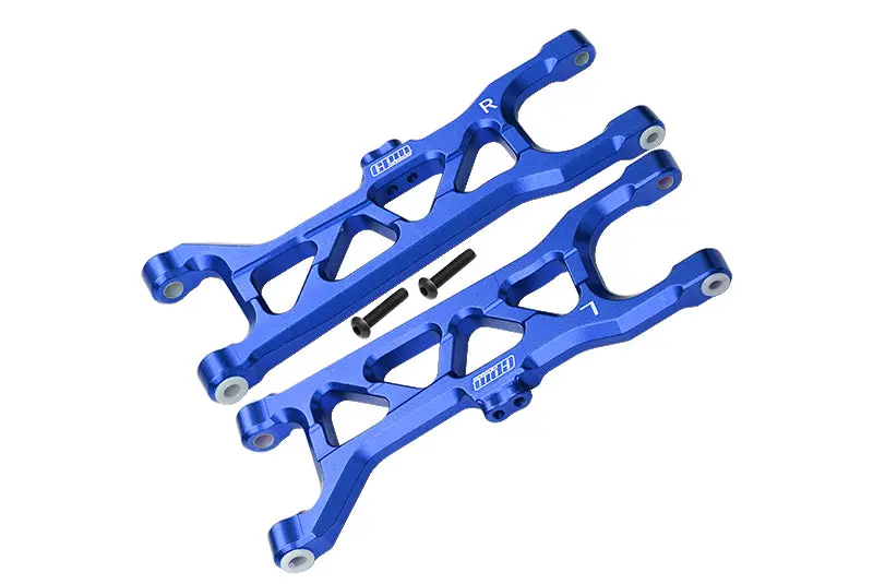 Arrma 1/10 Kraton 4S Blx Aluminum Front Lower Arms - 2Pc Set Blue 1